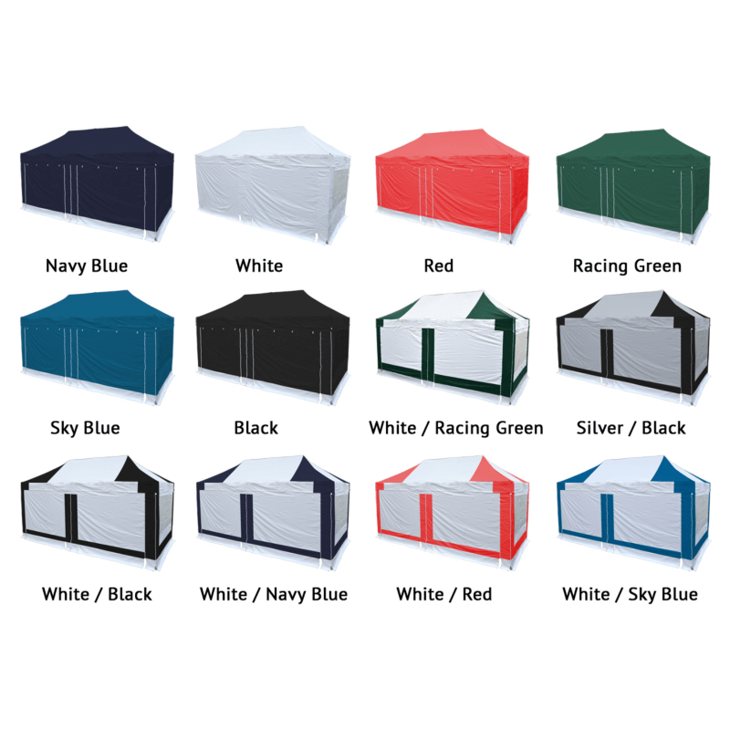3m x 6m Industrial gazebo colours