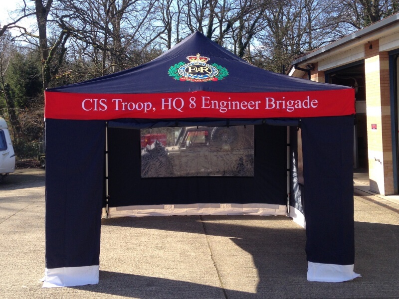 Printed military gazebo