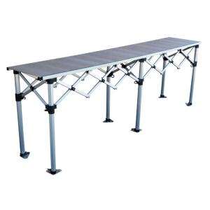 3m Concertina Table with Alloy Top