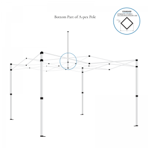 Bottom Part of A-pex Pole for Standard Frame