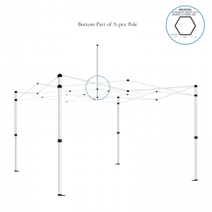 Bottom Part of A-pex Pole for Industrial Frame