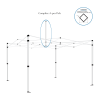 Gazebo spare parts-complete a-pex pole