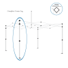 Gazebo spare parts-complete corner leg