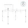 Gazebo spare parts-concertina x section bars