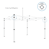 Gazebo spare parts- corner leg sliding joint