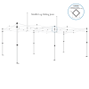 Gazebo spare parts- middle leg sliding joint