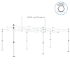 Gazebo spare parts- middle leg sliding joint