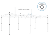 Gazebo spare parts- middle leg top joint