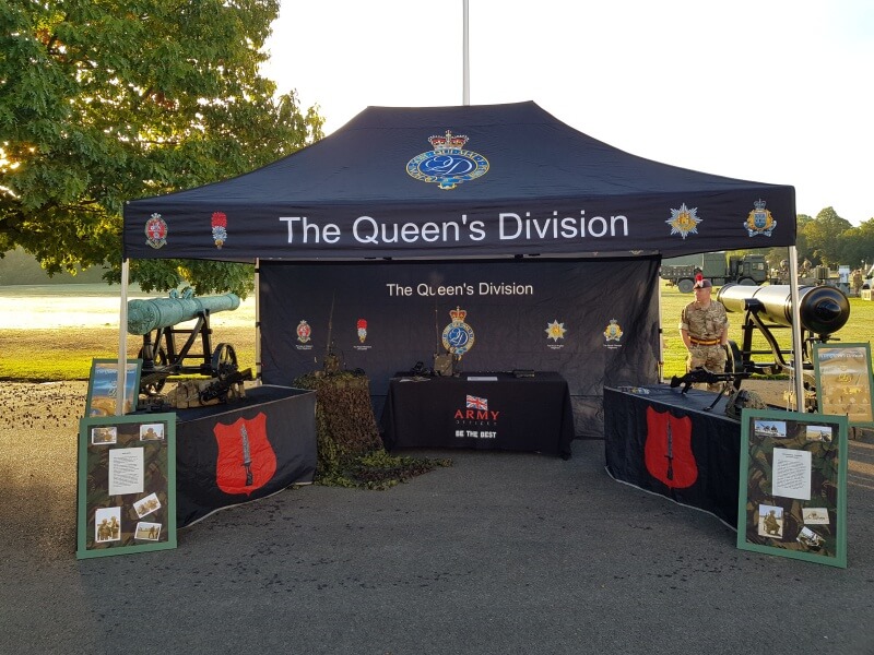 Military printed gazebo