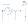 Gazebo spare parts - top corner leg