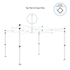 Gazebo spare parts-top part of a-pex pole