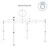 Gazebo spare parts -top part of a-pex pole