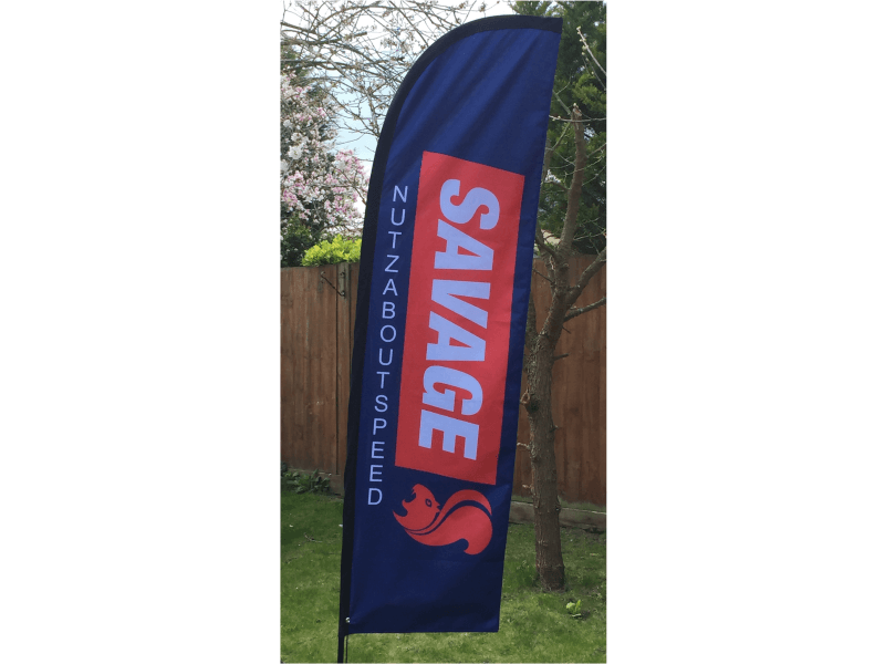Printed Motorsports Feather Flag