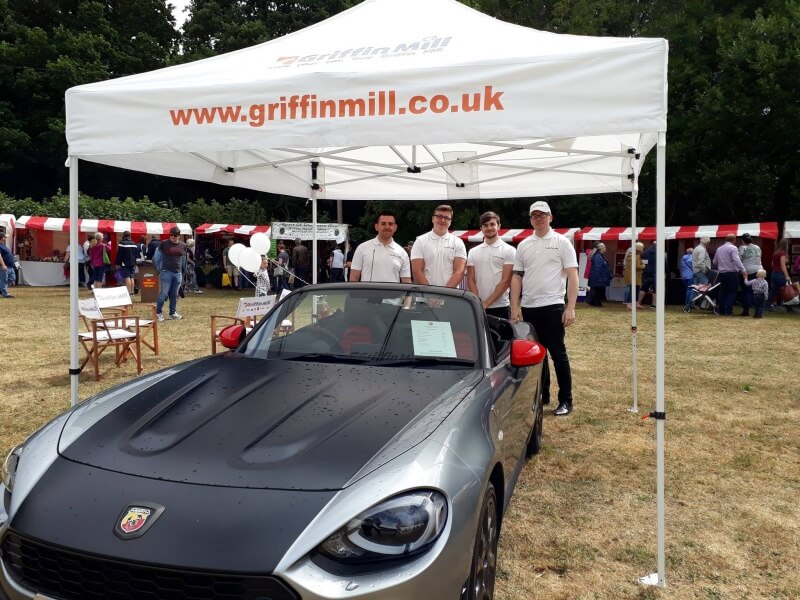 printed gazebo in use