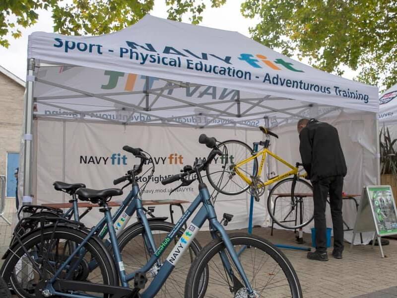 printed gazebo in use