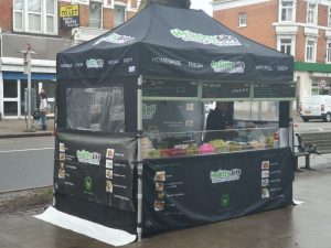 Printed street food trader gazebo