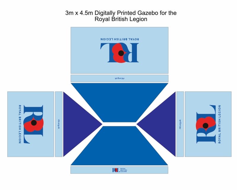 Royal British Legion Printed Gazebo