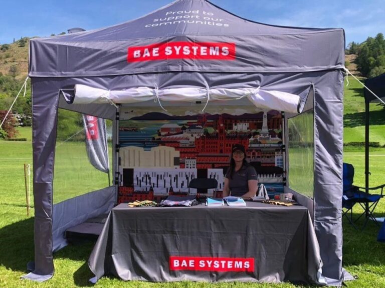 BAE Systems printed gazebo