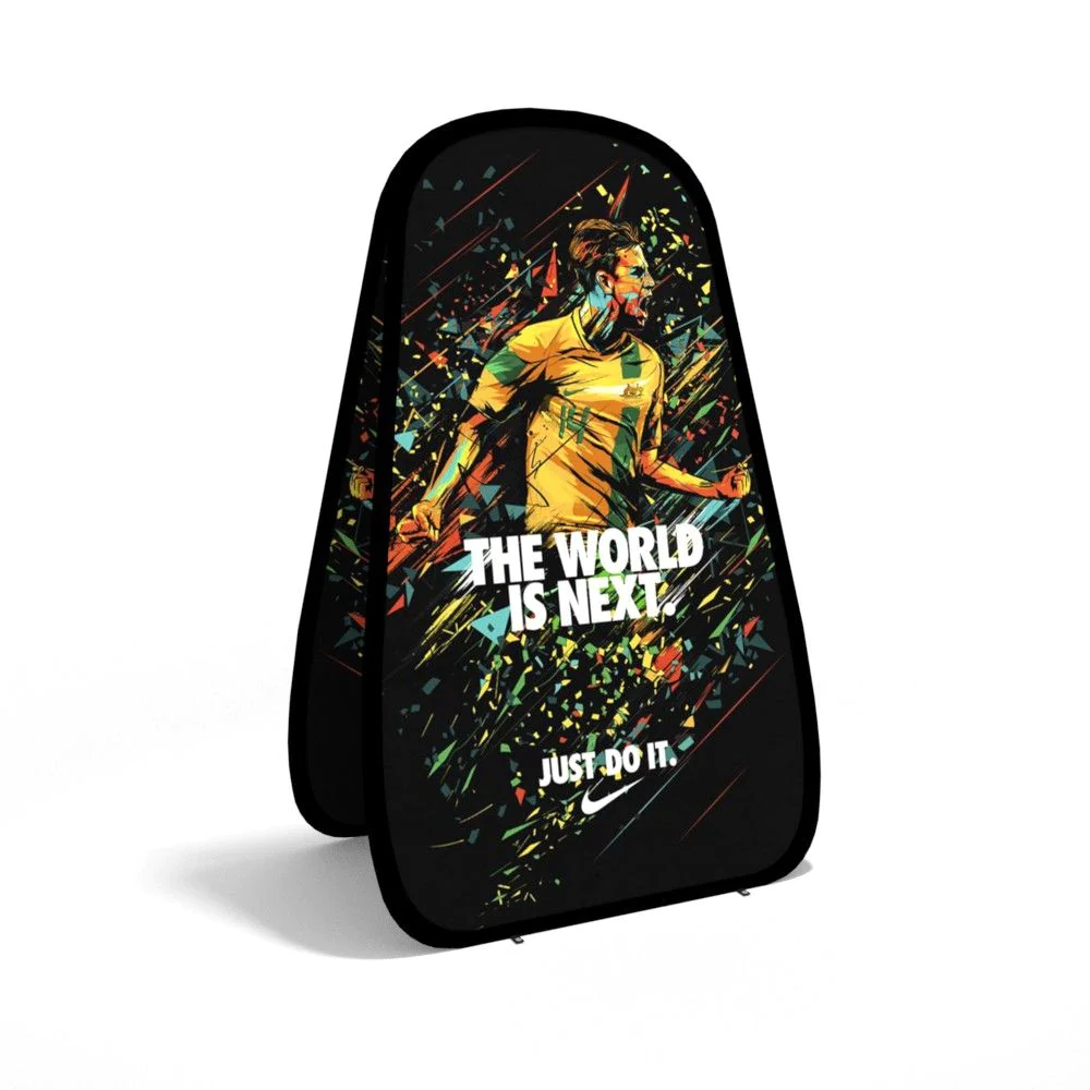 vertical pop up printed banner