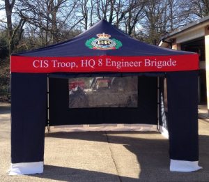 Printed military gazebo